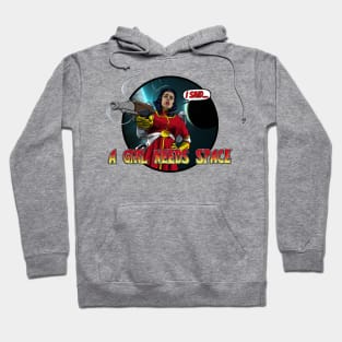 Listen Up! A Girl Needs Space. Hoodie